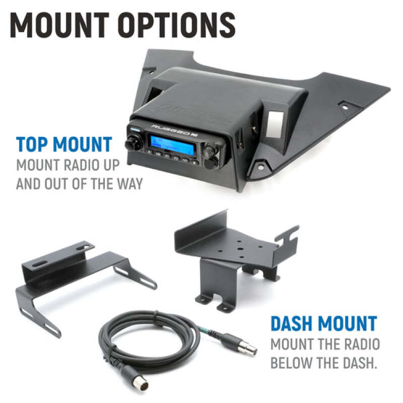 Rugged Radios 20-24 Can-Am Maveric R R Ult. Complete Comm Kit w/ BT Intercom and 2-Way Radio