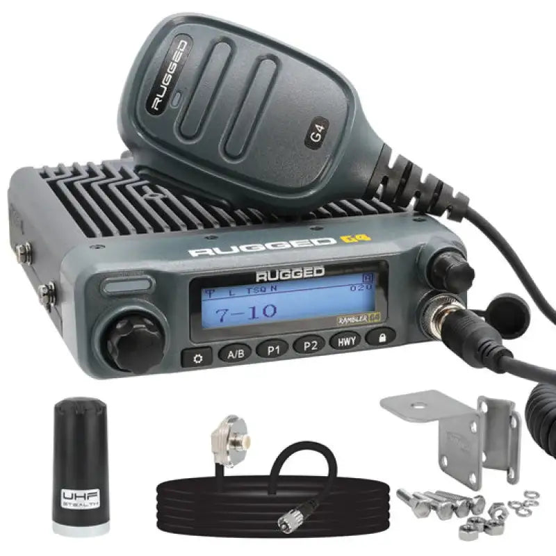 Rugged Radios Radio Kit Lite - Rambler G4 GMRS Mobile Radio with Stealth Antenna
