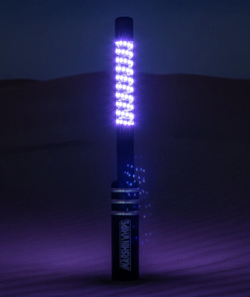 V3 Chrome Black Billet LED Whip Set