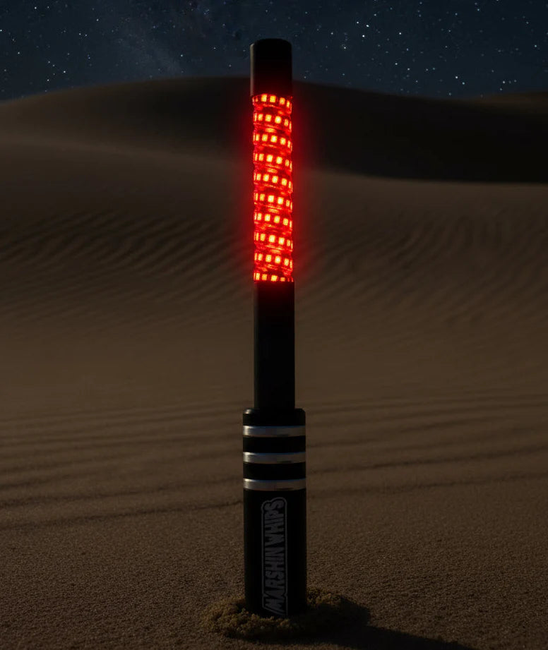 V3 Chrome Black Billet LED Whip Set